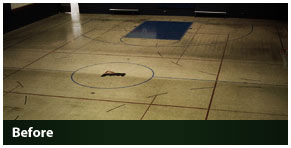 Old Basketball Court Before Image