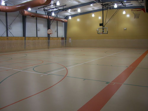 Dynamic Sports Construction gym floor installation